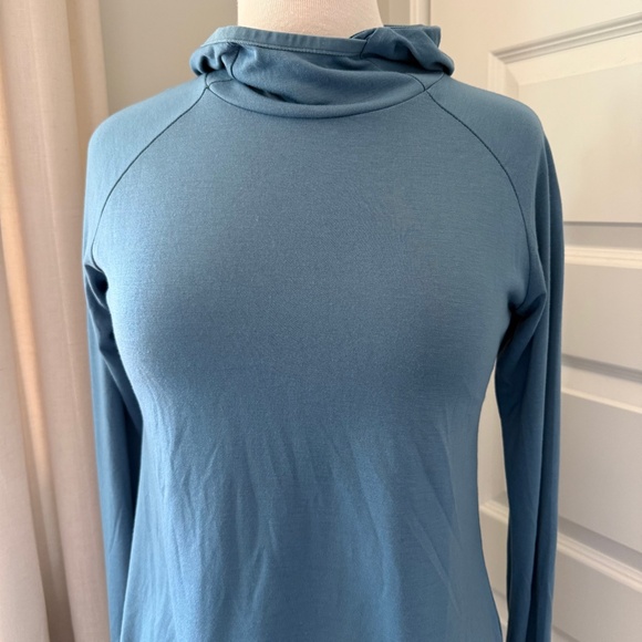 Free Fly Bamboo Shade Hoodie II | Small | Slate Blue - Picture 4 of 8